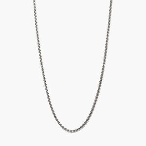 Mejuri Titanium Round Box Chain Necklace